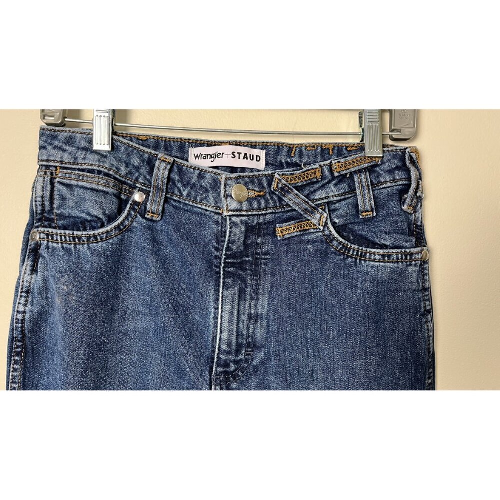 WRANGLER + STAUD COLLAB FLARE BOOTCUT JEANS 26 - Picture 3 of 10